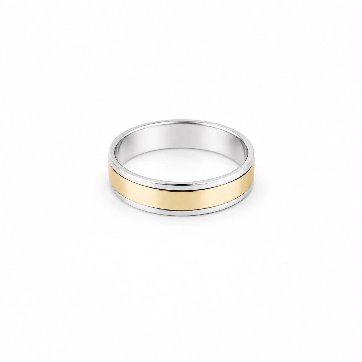 ANILLOS DE MATRIMONIO PLATA Y ORO 14K.