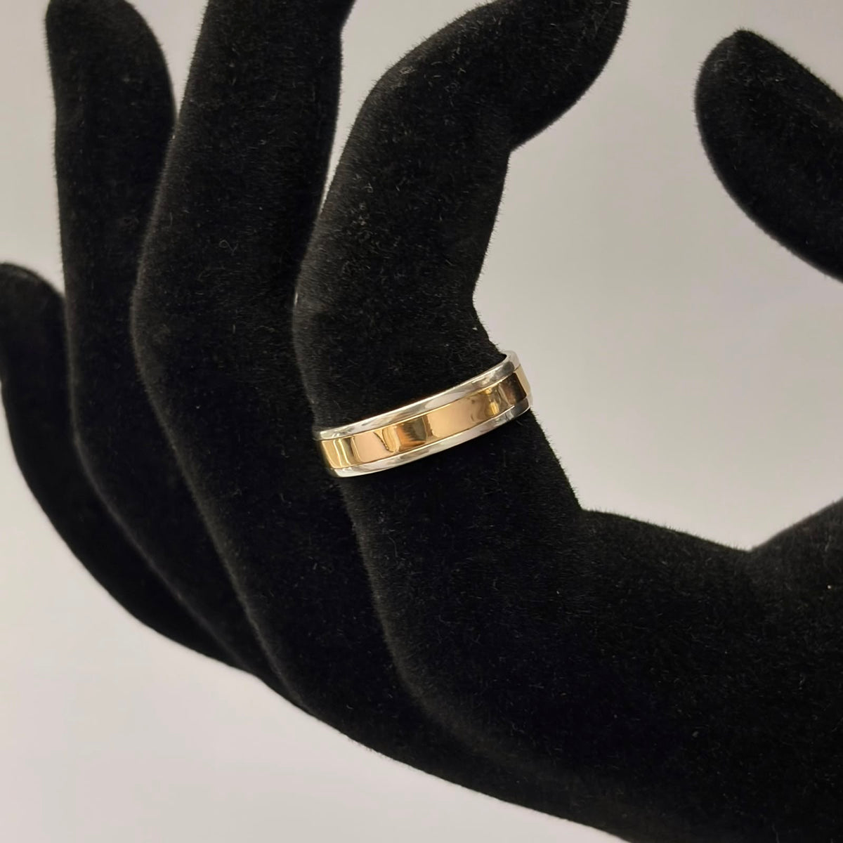 ANILLOS DE MATRIMONIO PLATA Y ORO 14K.